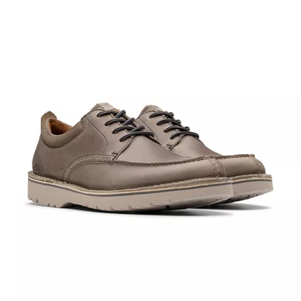 Clarks Men's Leather Oxfords - Taupe